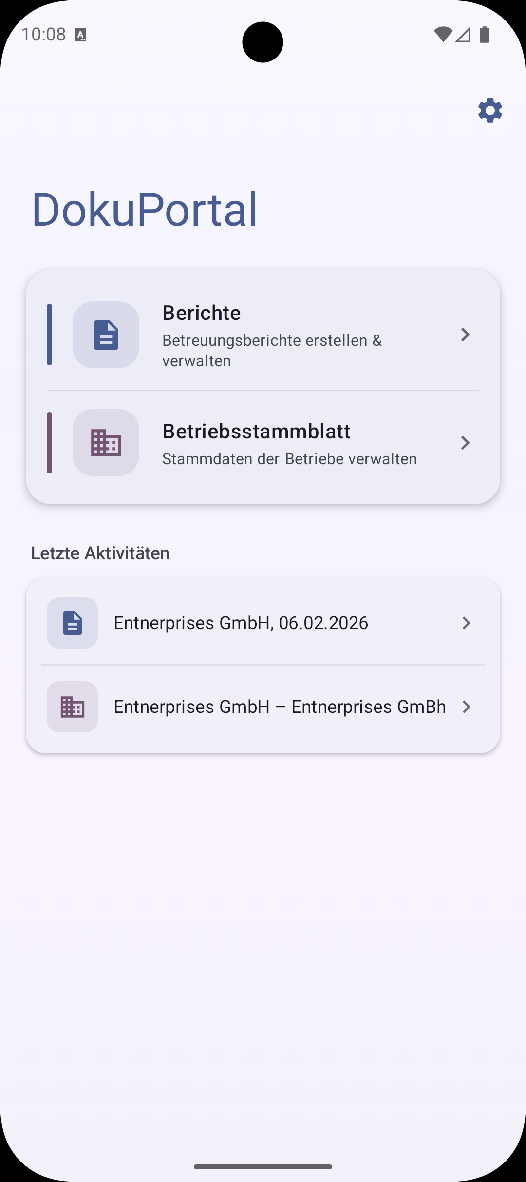 Android app screenshot 1